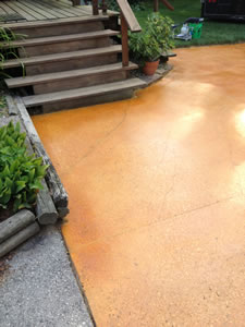 After: Polished Concrete Driveway in Milwaukee, Wisconsin. Using polished concrete outside is a great way to keep your curb appeal high with low maintenance.